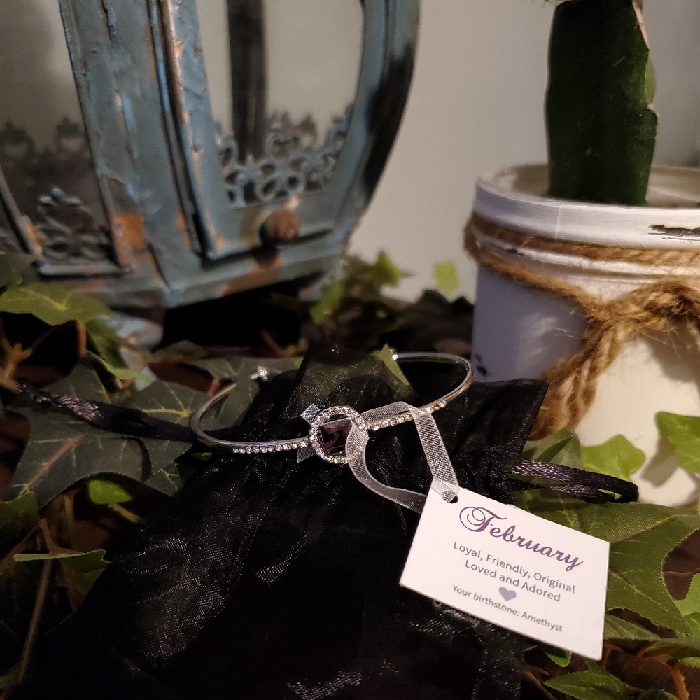 Amethyst Birthstone Bracelet